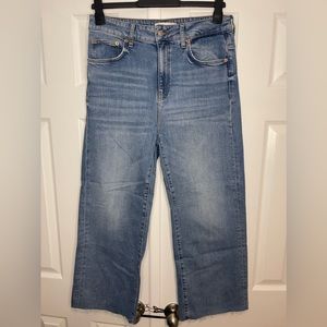 Zara high waist culotte jeans in size US 10